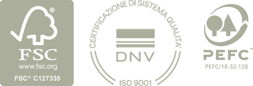 Loghi Certificazioni FSC, PEFC, DNV-GL